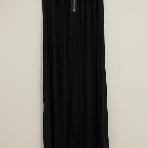 ARYN K Dress Size Medium Maxi Drape Strapless Black Casual Drapey Zipper Back - Picture 4 of 8
